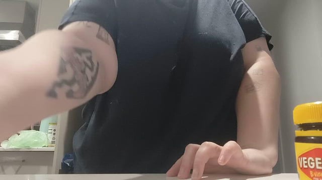 Sneaky kitchen flash, someone walked in like 20 seconds later
