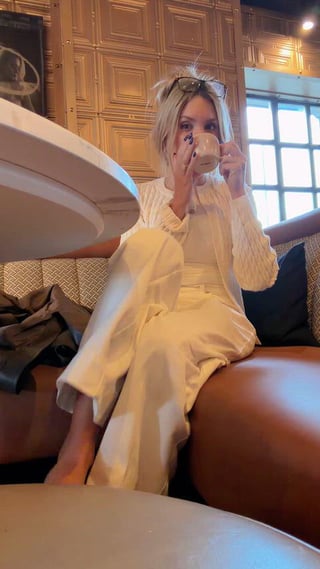 Just sat down in a busy coffee shop with my flat white… and my soles. Trying to act normal, but I keep catching people glancing. Should I keep them out a little longer? ☕