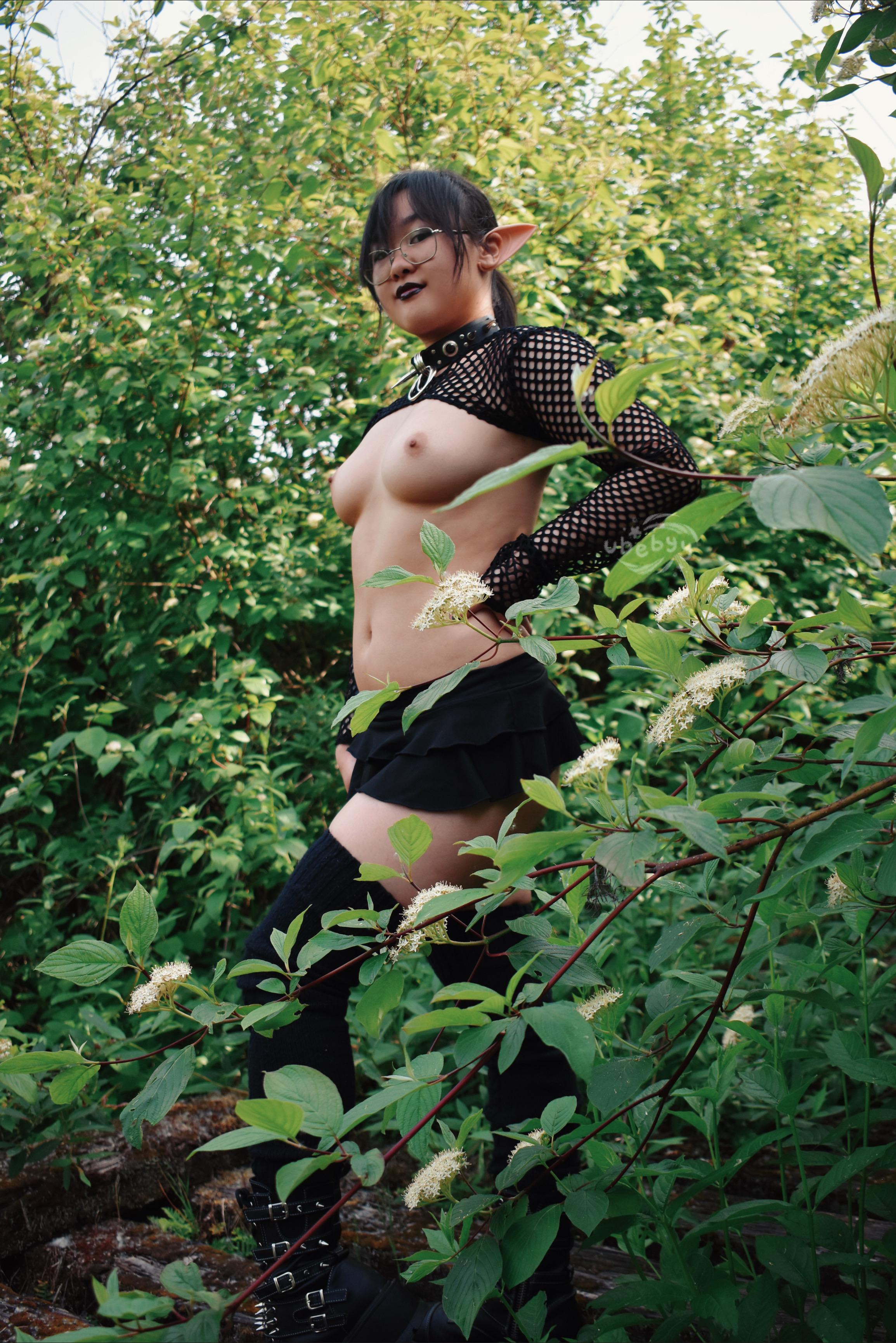 Let’s go hiking, tops are optional ;)