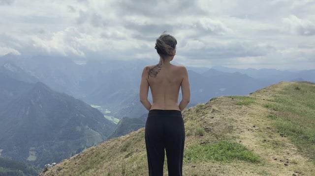 sweaty on/off on top of the mountain