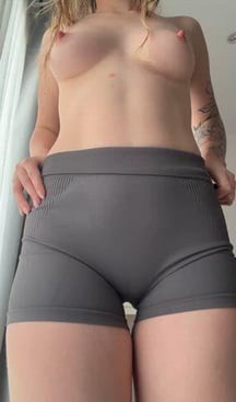 sliding them off of my hips :p