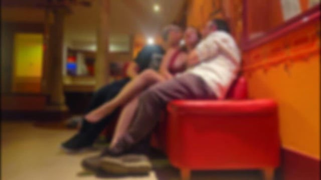 It was a delight to be in a hotel with my husband and his friend. That’s how the night began.