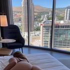 I had no clue this room had a clear view of the Mormon Temple. As a Mormon wife, I still love my church, but a wife’s gotta do what a wife’s gotta do