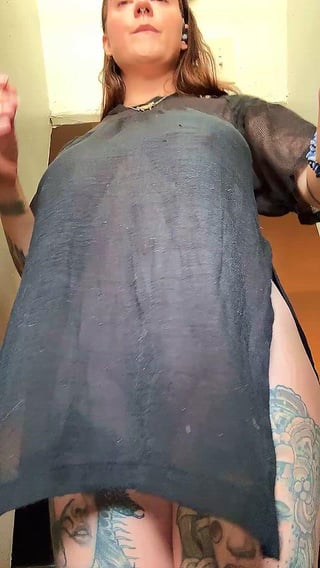 Big titties are hard to hide, but I don’t try very hard