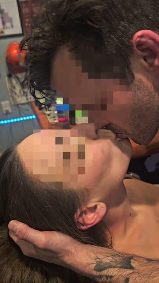 My wife really enjoyed this guy’s passionate kissing and trembling hands when they finally met.. This was just the beginning of a very intense night
