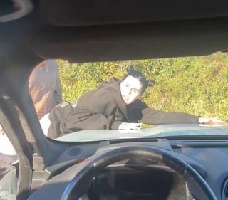2nd time cucking my husband outside and making him wait in the car