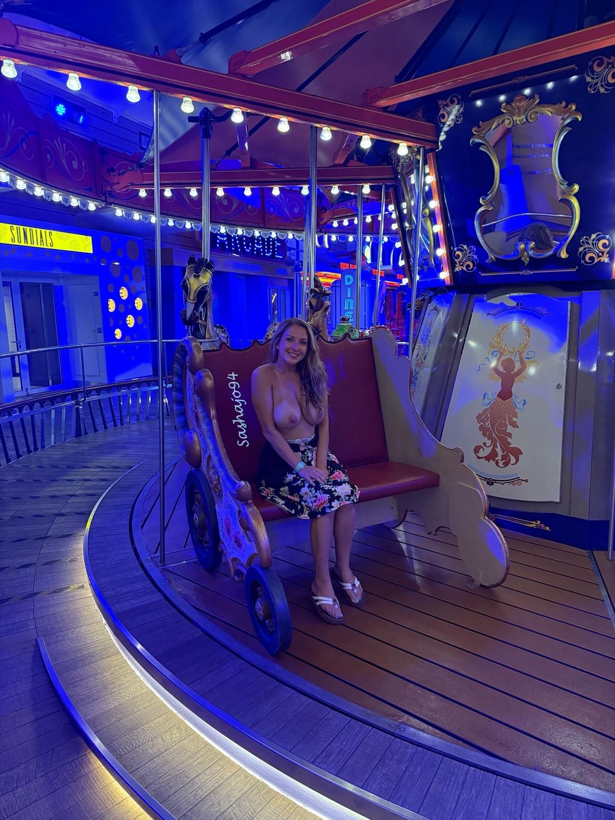 MILF tits on the cruise ship