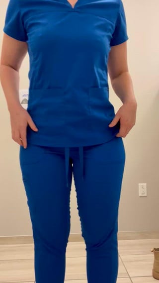 I’m not wearing anything under my scrubs today!