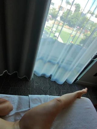 The massage feels nice but nothing compares to how my married pussy feels getting stretched by BBC
