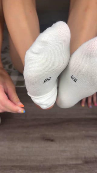 that heavenly moment when the sock is finally off