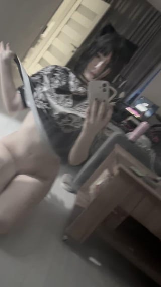 tshirt without panties is just enough for home outfit