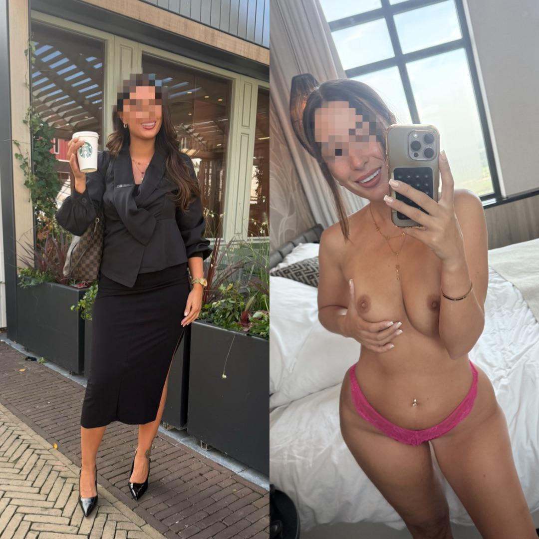 At work vs at home (realtor MILF)