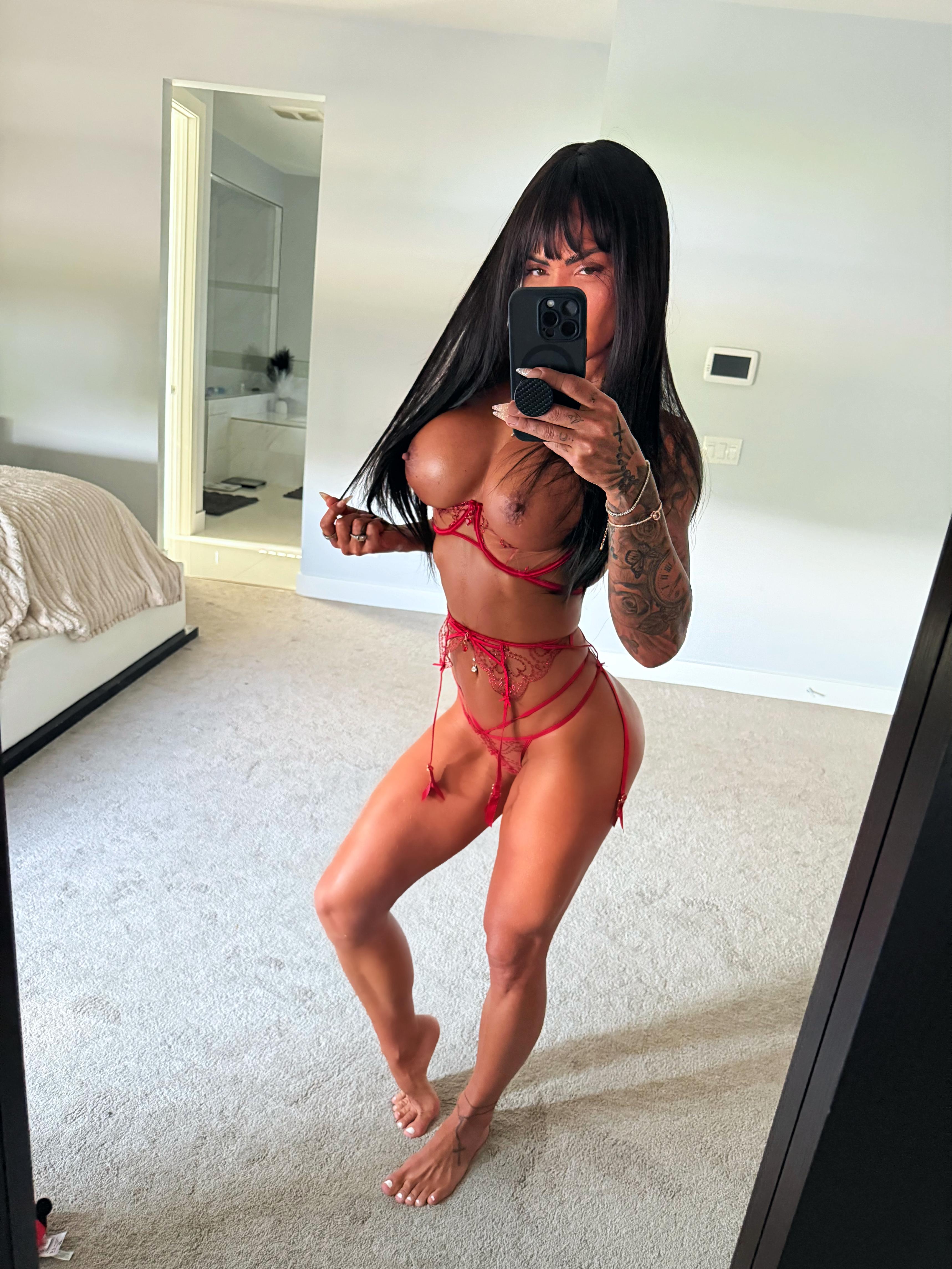 My little outfit to serve the guys poker game tonight, im the prize they play for … would you join