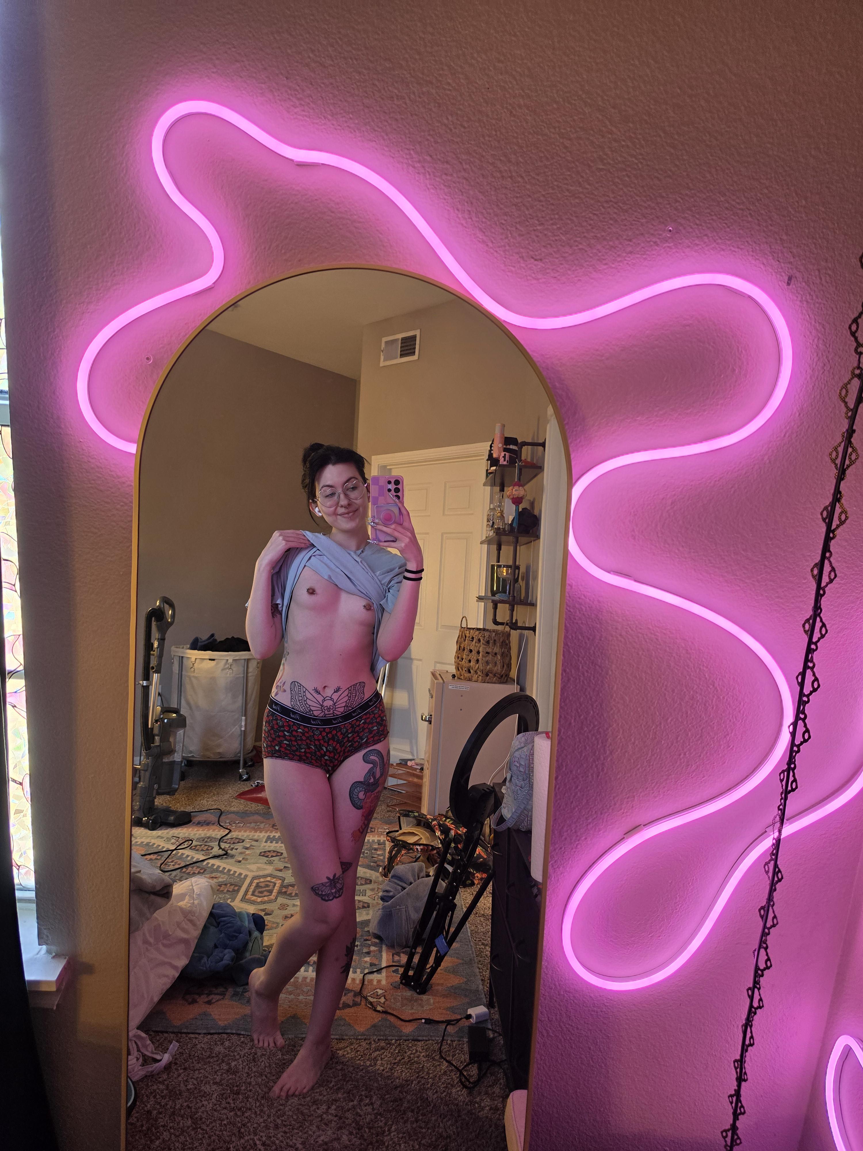 Just showing off my new lights and alt tattoos
